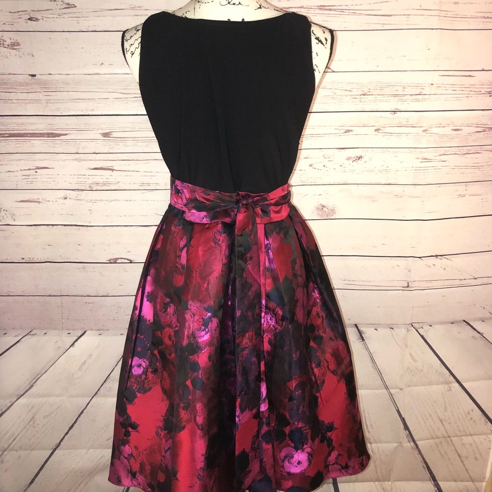 SLNY Faux Wrap Dress Size 10